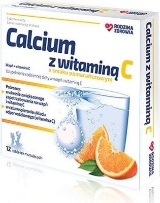 Rodzina Zdrowia, Кальций с витамином С, 12 таб.
Rodzina Zdrowia, Кальций с витамином С, 12 таб.