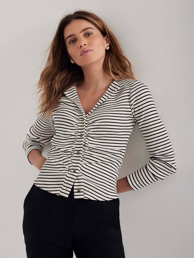 Топ с полосками и сборками Mint Velvet, Natural/Multi
Топ с полосками и сборками Mint Velvet, Natural/Multi