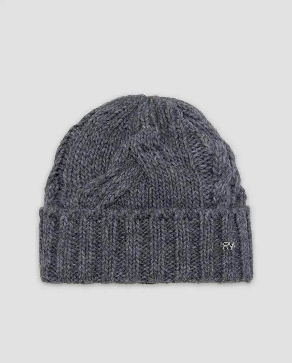 Женская трикотажная шапка с вязкой «коса» и логотипом Roberto Verino, серый
Женская трикотажная шапка с вязкой «коса» и логотипом Roberto Verino, серый