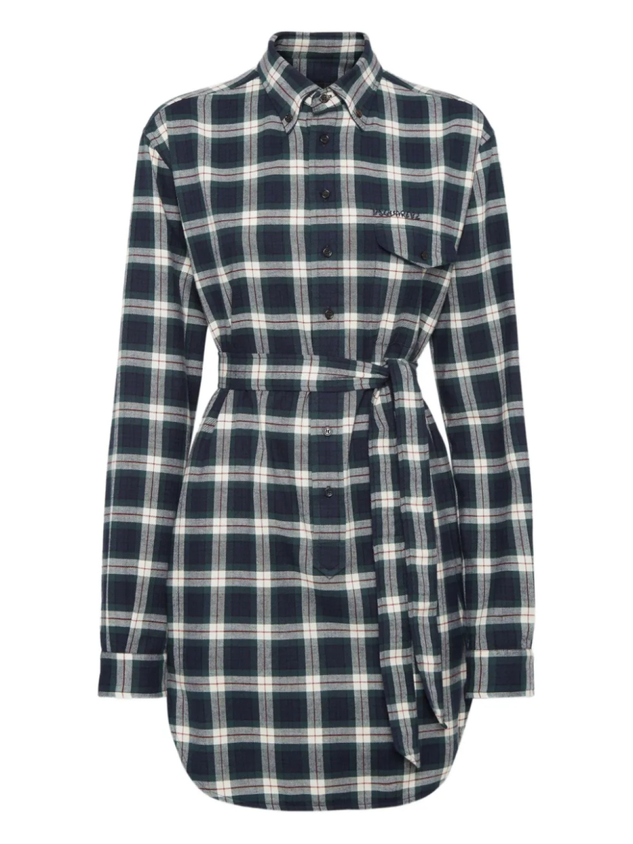 Платье-рубашка в клетку DSQUARED2, синий
Платье-рубашка в клетку DSQUARED2, синий