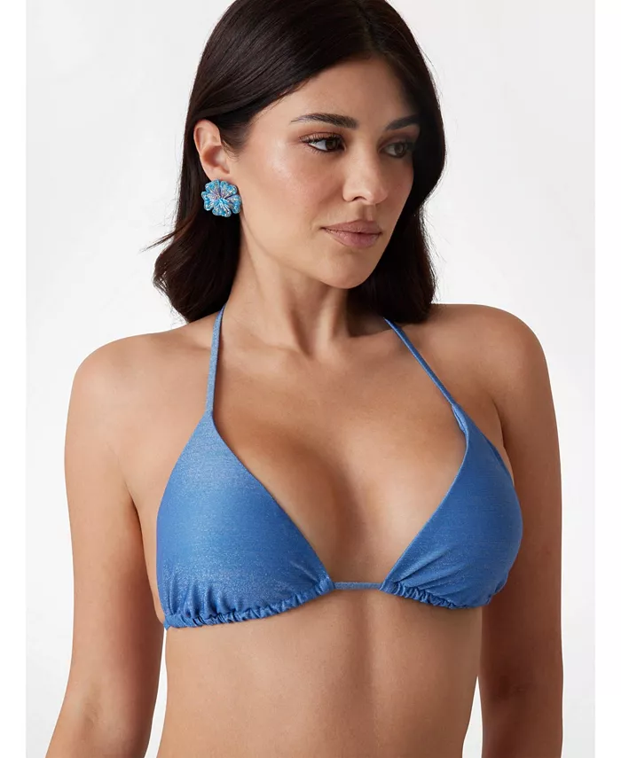 Женский эко-топ с треугольными чашечками GUESS, синий
Женский эко-топ с треугольными чашечками GUESS, синий