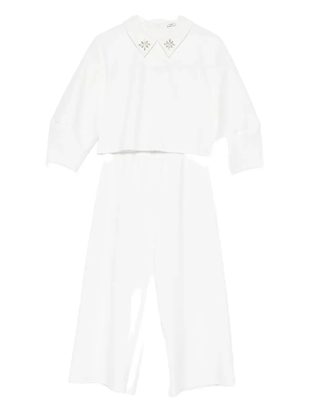 Спортивный костюм с украшенным воротником Il Gufo, белый
Спортивный костюм с украшенным воротником Il Gufo, белый