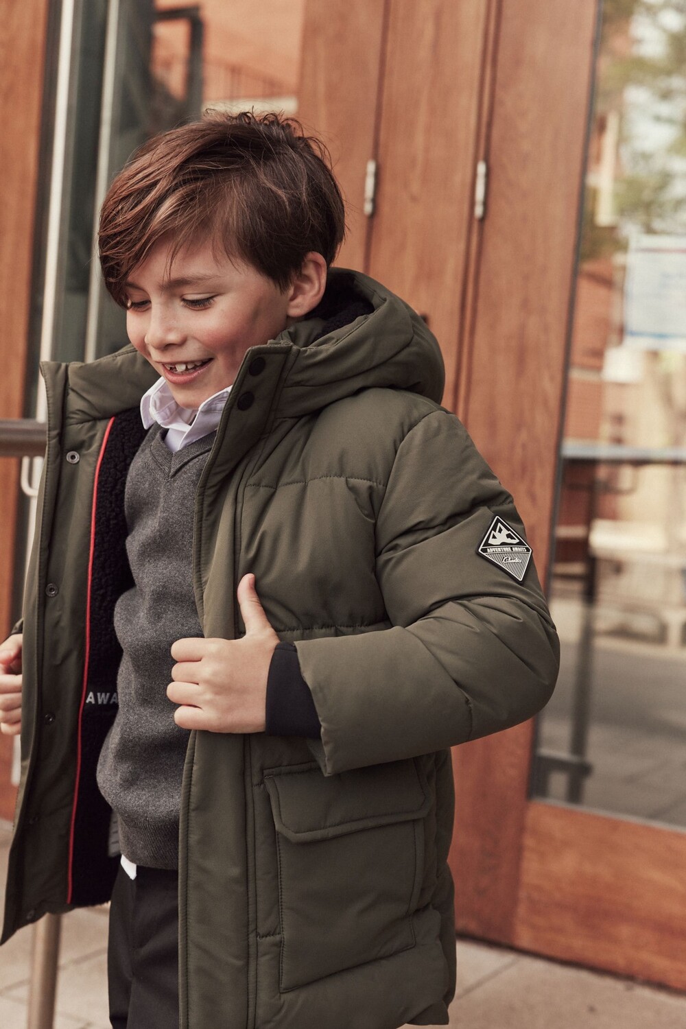 Утепленное пальто для мальчика Clarks, зеленый
Утепленное пальто для мальчика Clarks, зеленый