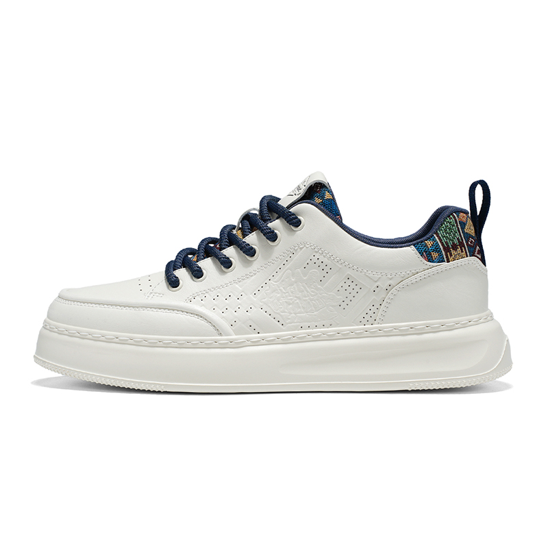 HLA Мужские низкие скейтбордские кроссовки бело-синие, цвет White Blue 
HLA Мужские низкие скейтбордские кроссовки бело-синие, цвет White Blue