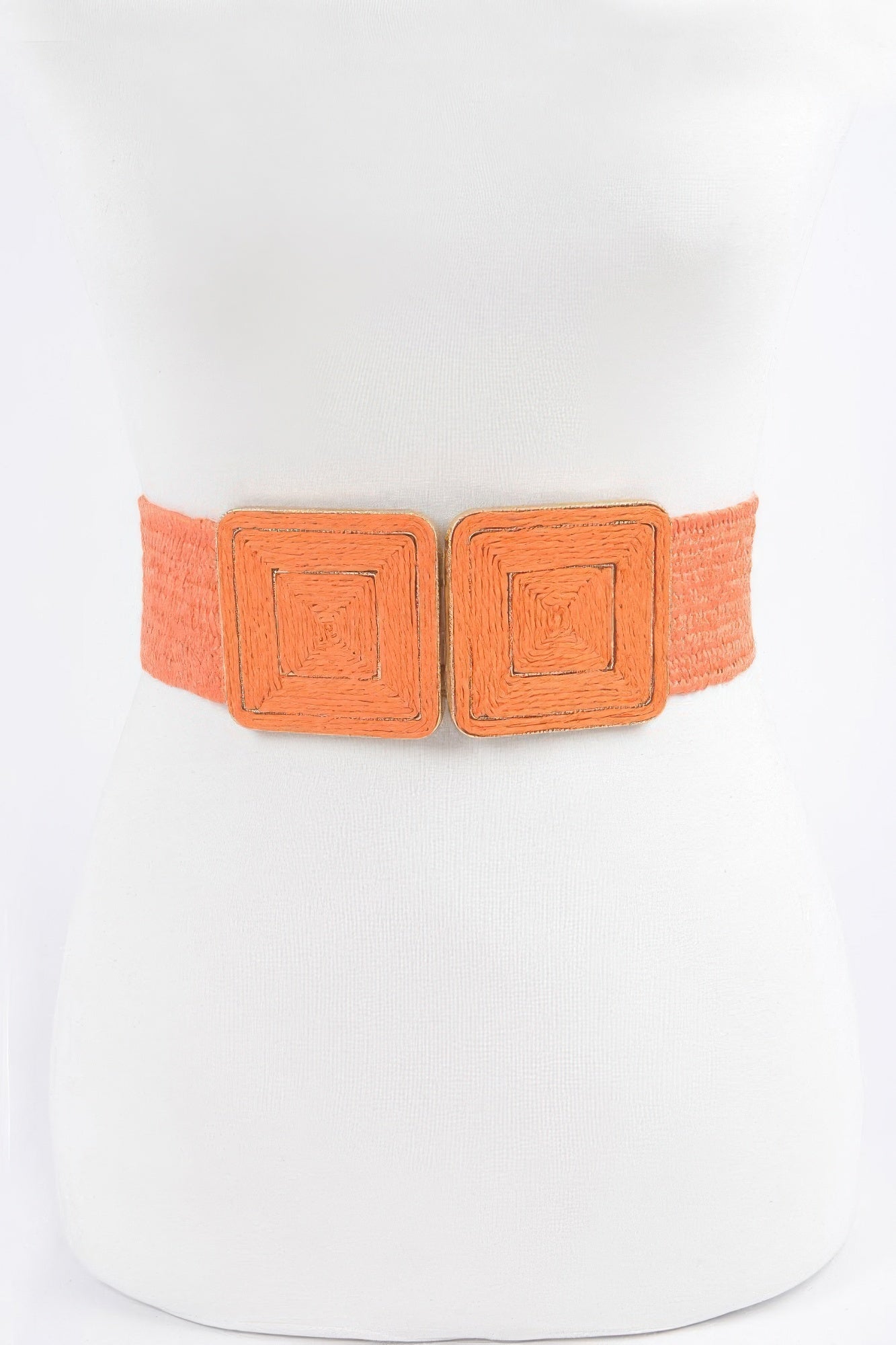 Женский эластичный ремень из искусственной соломы с двумя пряжками Fashnzfab, оранжевый
Женский эластичный ремень из искусственной соломы с двумя пряжками Fashnzfab, оранжевый