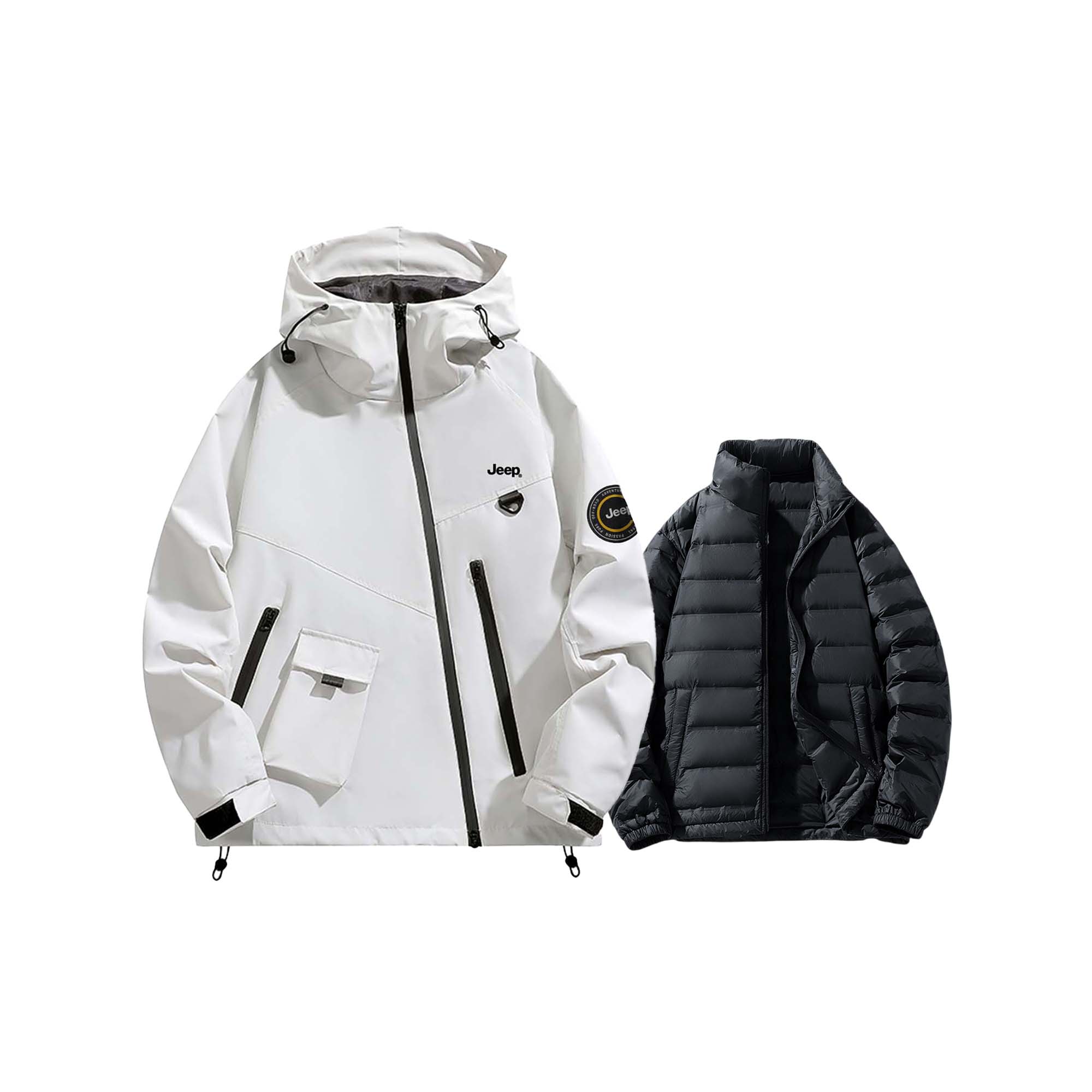 Куртка Unisex Hooded Thickened Soft Shell Jeep, экрю (including down liners)
Куртка Unisex Hooded Thickened Soft Shell Jeep, экрю (including down liners)