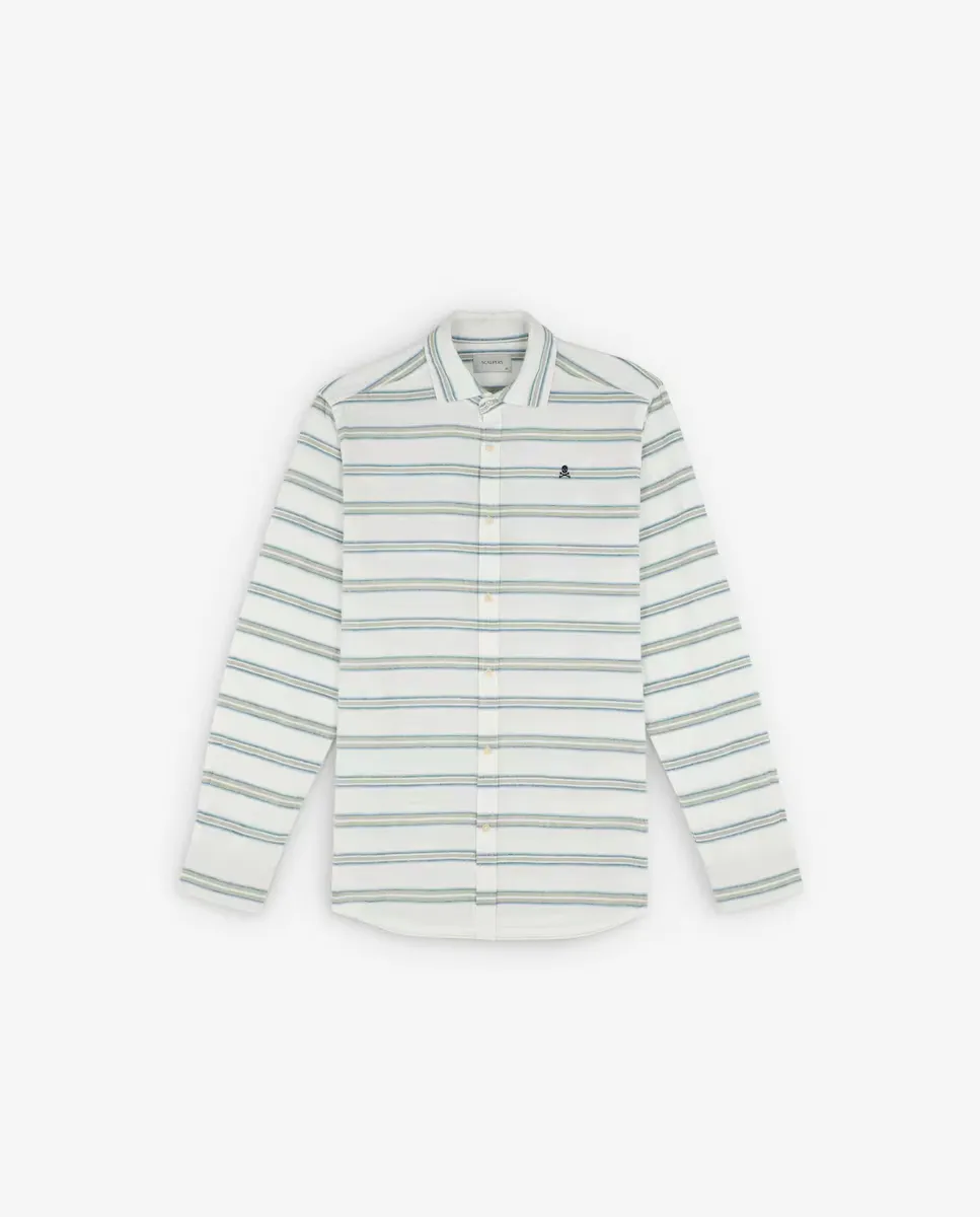 Мужская хлопковая рубашка Regular fit Scalpers, белый
Мужская хлопковая рубашка Regular fit Scalpers, белый