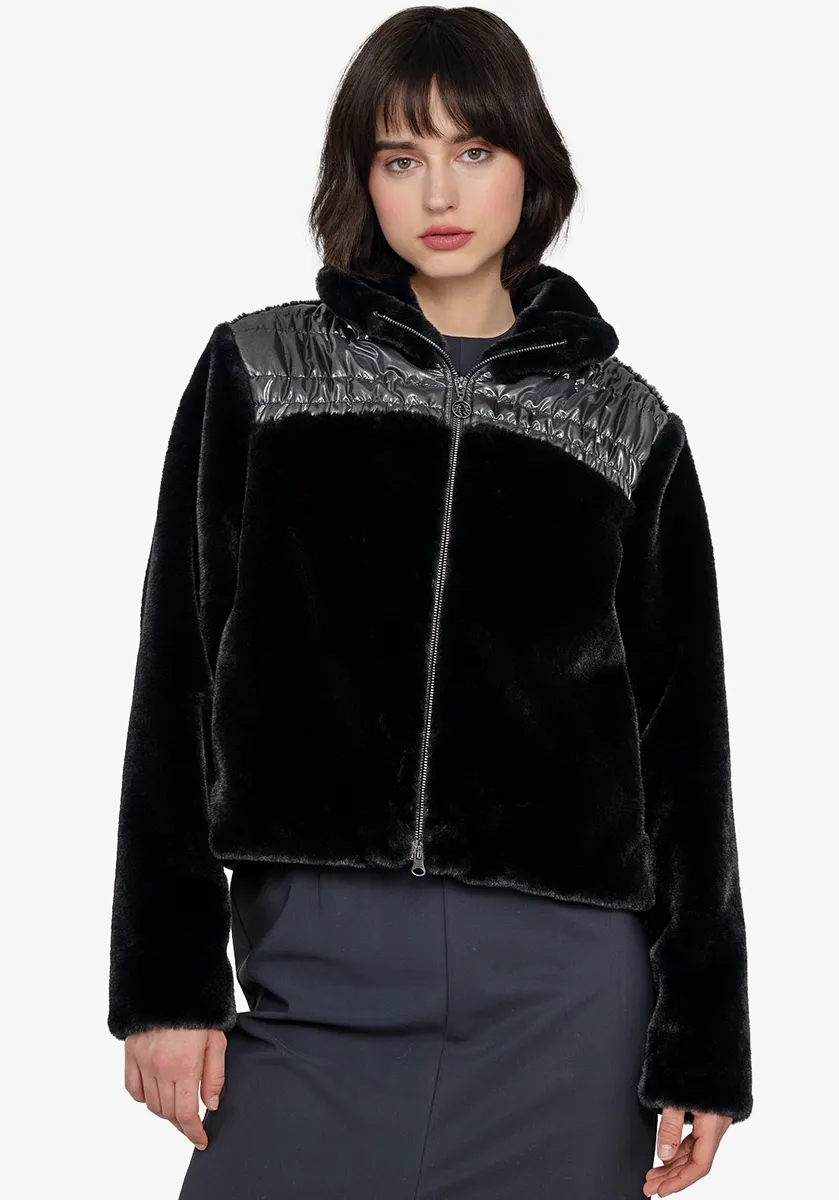 Плюшевая куртка Sportalm Kitzbühel со стеганой вставкой, черный
Плюшевая куртка Sportalm Kitzbühel со стеганой вставкой, черный