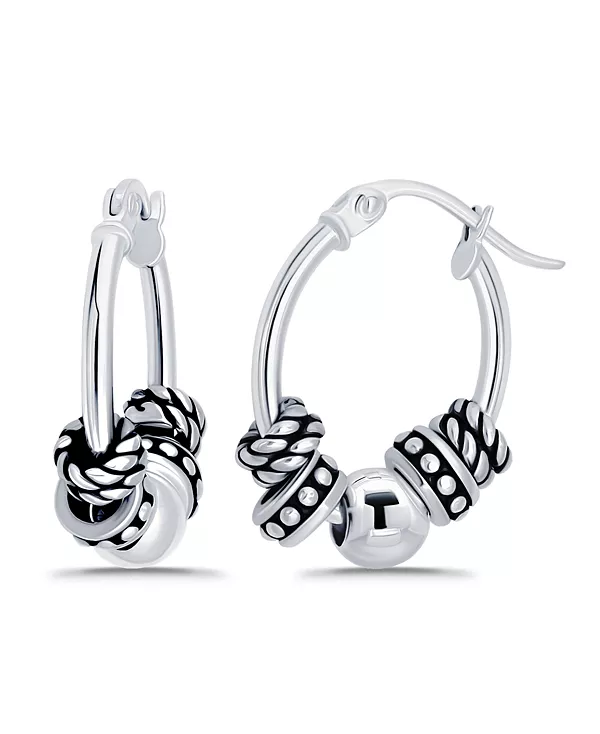 Серьги-Кольца с овальной застежкой-кнопкой из окисленных бусин Macy'S, silver
Серьги-Кольца с овальной застежкой-кнопкой из окисленных бусин Macy'S, silver