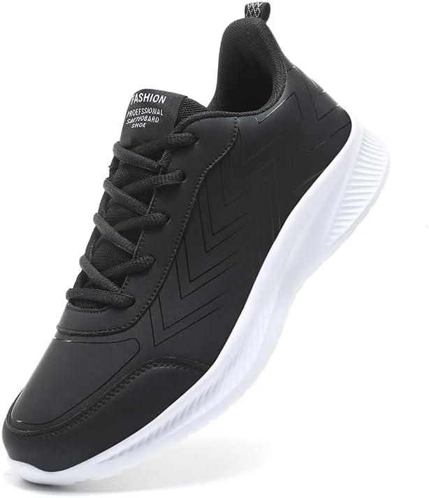 Мужские кожаные кроссовки с круглыми носками и шнуровкой, с толстой подошвой, повседневные, легкие, нескользящие, подходят для ежедневной носки, прогулок и игры в мяч Igzbibg, белый/черный
Мужские кожаные кроссовки с круглыми носками и шнуровкой, с толстой подошвой, повседневные, легкие, нескользящие, подходят для ежедневной носки, прогулок и игры в мяч Igzbibg, белый/черный