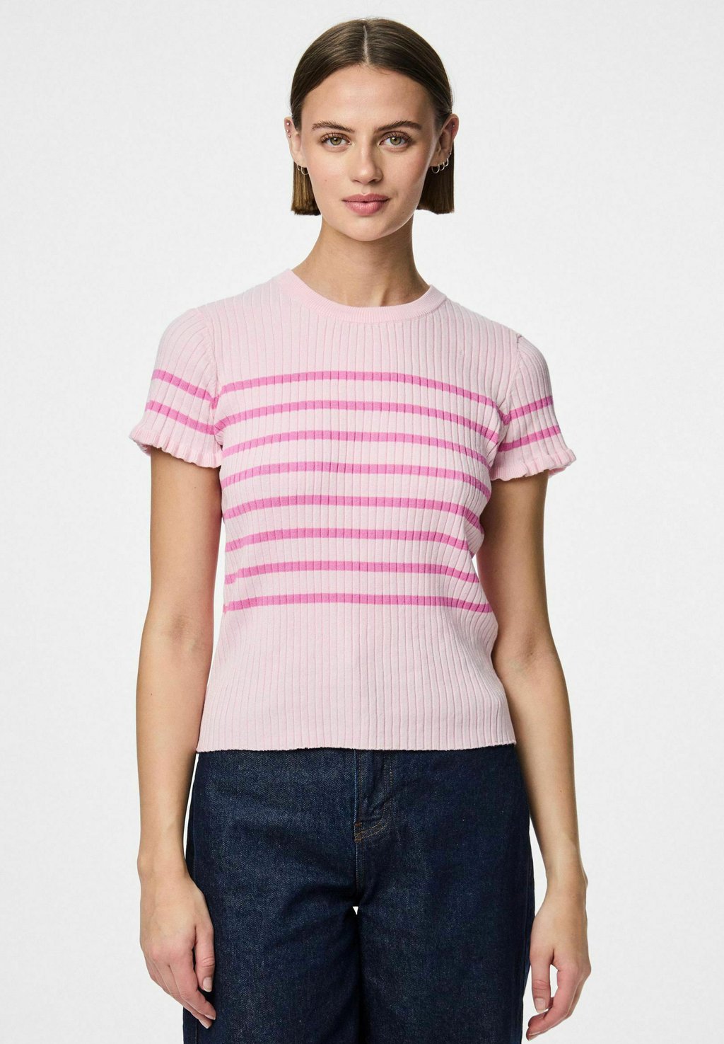 Футболка с принтом PCFAITH Pieces, розовый 
Футболка с принтом PCFAITH Pieces, розовый