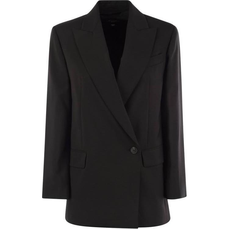 Однобортный длинный пиджак WEEKEND MaxMara, черный
Однобортный длинный пиджак WEEKEND MaxMara, черный