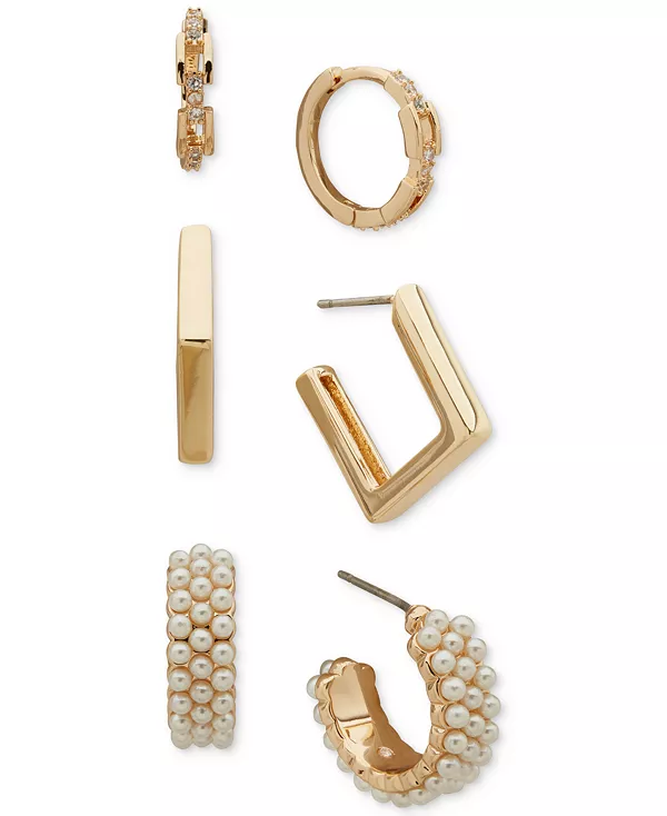 Комплект из 3 серег-колец с несколькими камнями Anne Klein, pearl
Комплект из 3 серег-колец с несколькими камнями Anne Klein, pearl