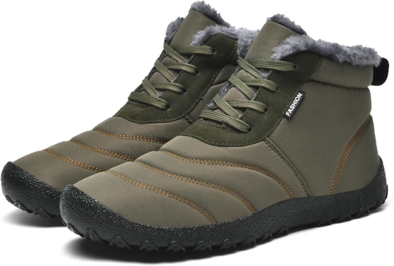 Мужские зимние ботинки до щиколотки - с меховой подкладкой, водонепроницаемые, без шнурков, с противоскользящей и водоотталкивающей поверхностью, идеально подходят для прогулок на природе и повседневной носки Aokisx, хаки
Мужские зимние ботинки до щиколотки - с меховой подкладкой, водонепроницаемые, без шнурков, с противоскользящей и водоотталкивающей поверхностью, идеально подходят для прогулок на природе и повседневной носки Aokisx, хаки