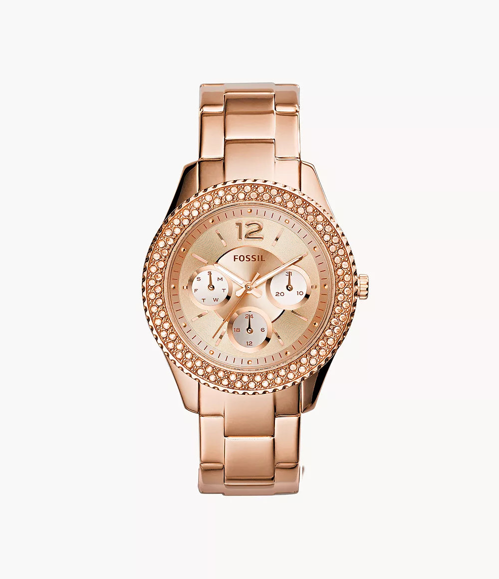 Женские многофункциональные часы Fossil Stella из нержавеющей стали цвета розового золота
Женские многофункциональные часы Fossil Stella из нержавеющей стали цвета розового золота