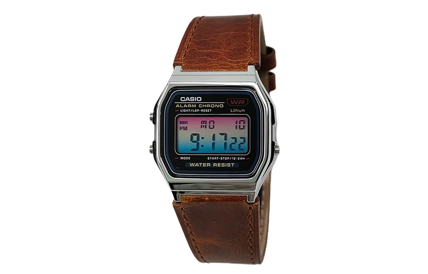 CASIO Мужские часы Retrofit Series с кварцевым механизмом и ремешком из натуральной кожи, черный циферблат
CASIO Мужские часы Retrofit Series с кварцевым механизмом и ремешком из натуральной кожи, черный циферблат
