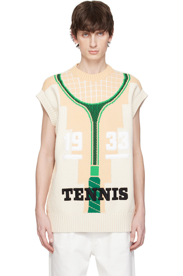 Графированный жилет-свитер Runway Lacoste, белый
Графированный жилет-свитер Runway Lacoste, белый