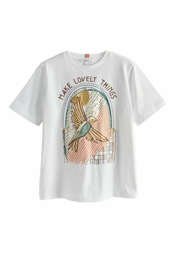 Футболка с коротким рукавом и круглым вырезом, с принтом Next, White Embroidered Bird Graphic, Белый, Футболка с коротким рукавом и круглым вырезом, с принтом Next, White Embroidered Bird Graphic
Футболка с коротким рукавом и круглым вырезом, с принтом Next, White Embroidered Bird Graphic, Белый, Футболка с коротким рукавом и круглым вырезом, с принтом Next, White Embroidered Bird Graphic