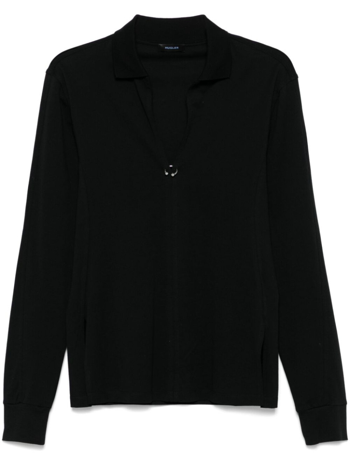 Mugler рубашка поло с металлическим декором, черный
Mugler рубашка поло с металлическим декором, черный