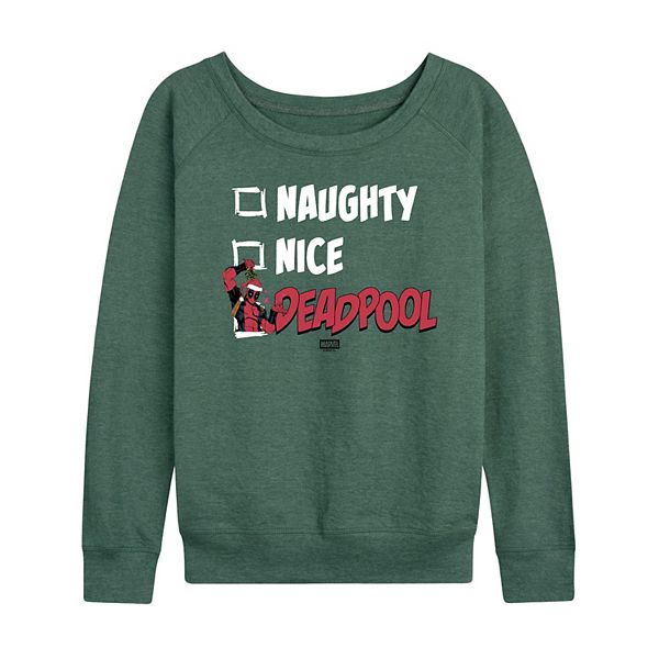 Женская футболка с длинным рукавом Deadpool Naughty & Nice List Marvel
Женская футболка с длинным рукавом Deadpool Naughty & Nice List Marvel