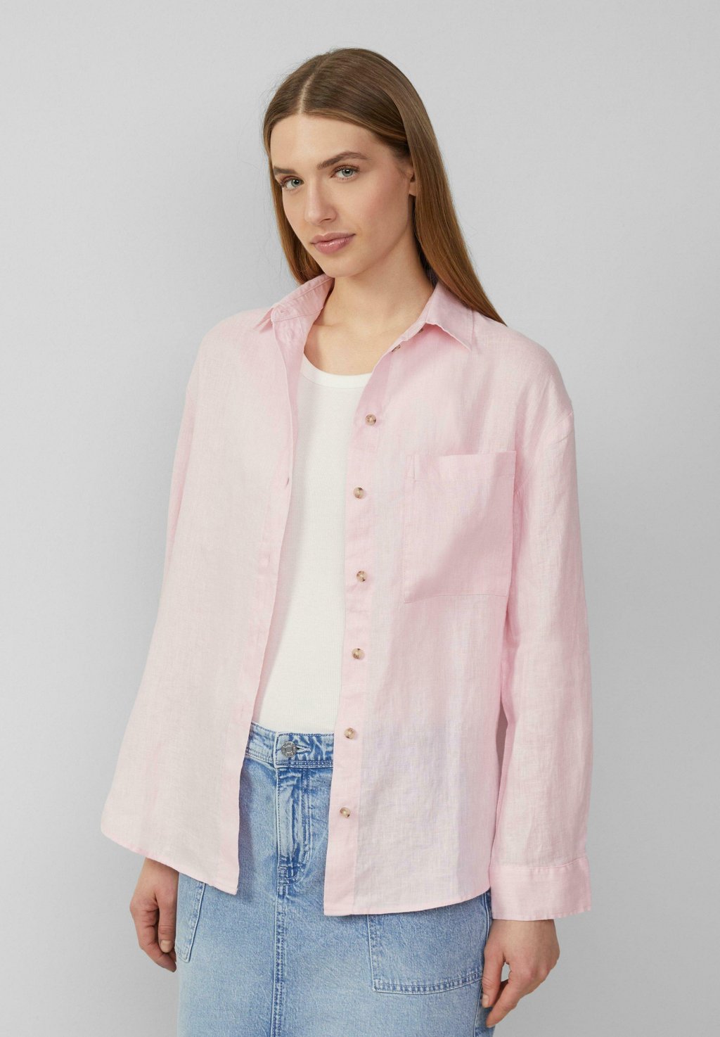 Блузка на пуговицах s.Oliver, светло-розовый 
Блузка на пуговицах s.Oliver, светло-розовый