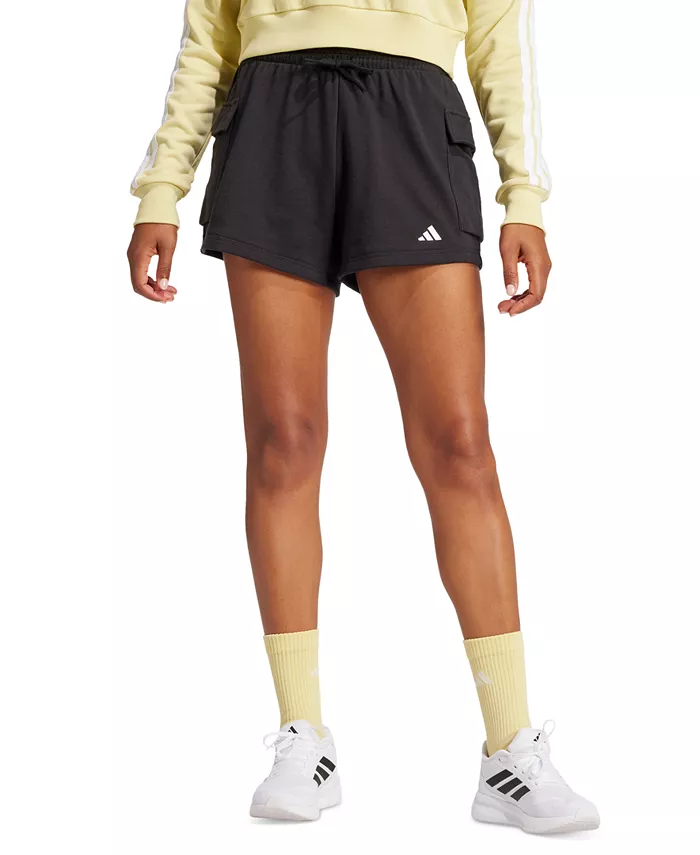 Основные карго-шорты с логотипом из френч-терри adidas, черный
Основные карго-шорты с логотипом из френч-терри adidas, черный