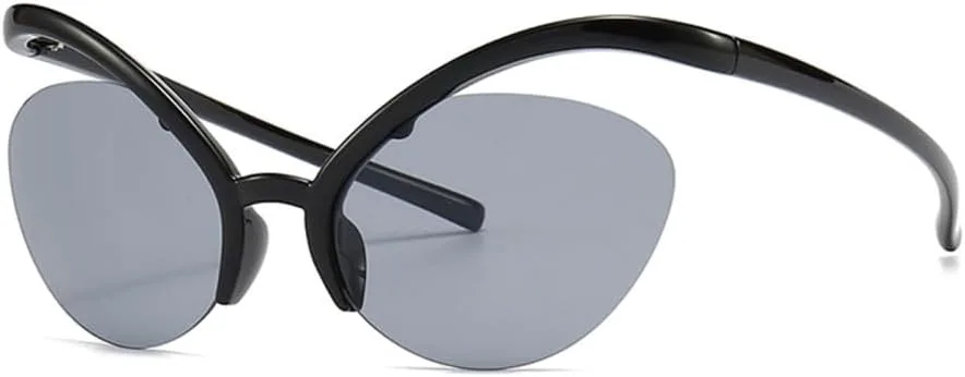 Женские солнцезащитные очки без оправы для мужчин, оправа «кошачий глаз» конфетного цвета, солнцезащитные очки с защитой от УФ-излучения UV400 LANGSER, Black Grey
Женские солнцезащитные очки без оправы для мужчин, оправа «кошачий глаз» конфетного цвета, солнцезащитные очки с защитой от УФ-излучения UV400 LANGSER, Black Grey