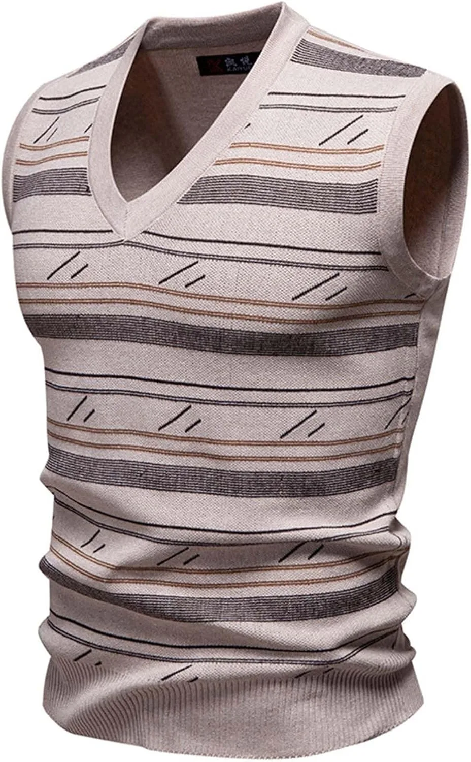 Свитер-жилет для мужчин, классический полосатый пуловер с V-образным вырезом NATHGAM
Свитер-жилет для мужчин, классический полосатый пуловер с V-образным вырезом NATHGAM