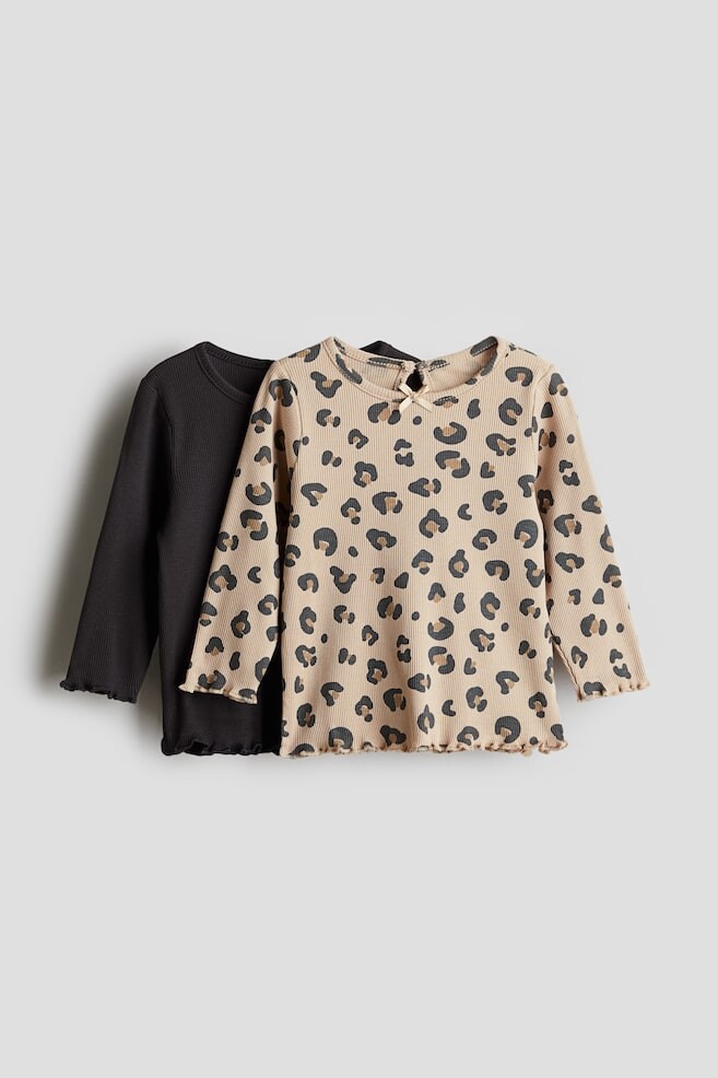 2 пары рубашек из джерси в рубчик H&M, бежевый
2 пары рубашек из джерси в рубчик H&M, бежевый