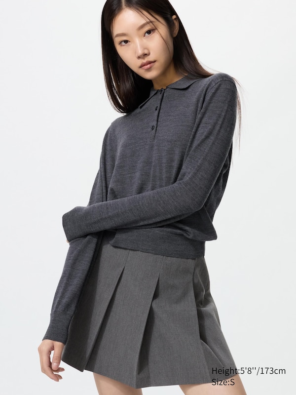 Джемпер поло из 100% мериноса Uniqlo, 07 grey
Джемпер поло из 100% мериноса Uniqlo, 07 grey