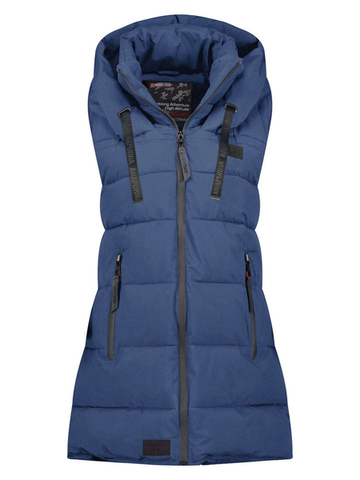 ANAPURNA Стеганый жилет "Долбана" темно-синего цвета
ANAPURNA Стеганый жилет "Долбана" темно-синего цвета