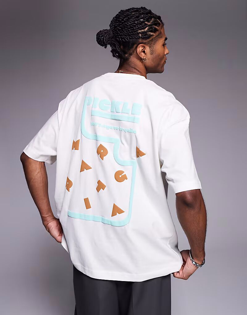 Футболка ASOS DESIGN oversize с принтом Маргариты в кремово-белом цвете
Футболка ASOS DESIGN oversize с принтом Маргариты в кремово-белом цвете