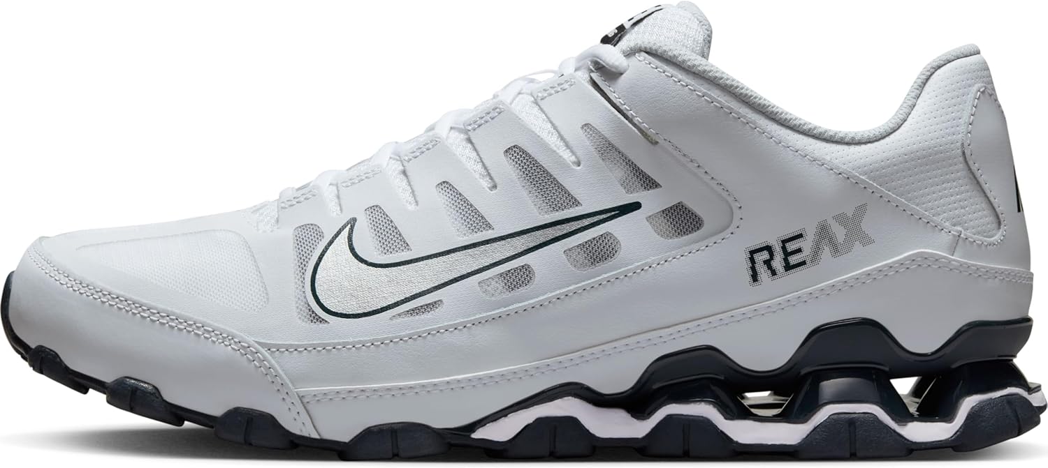 Кроссовки Nike Reax 8 Tr Mesh для мужчин, White/Metallic Silver-Classic Charcl
Кроссовки Nike Reax 8 Tr Mesh для мужчин, White/Metallic Silver-Classic Charcl