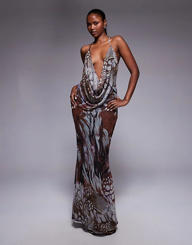 Платье макси ASOS DESIGN из сетчатого материала с бретельками и абстрактным анималистичным принтом
Платье макси ASOS DESIGN из сетчатого материала с бретельками и абстрактным анималистичным принтом