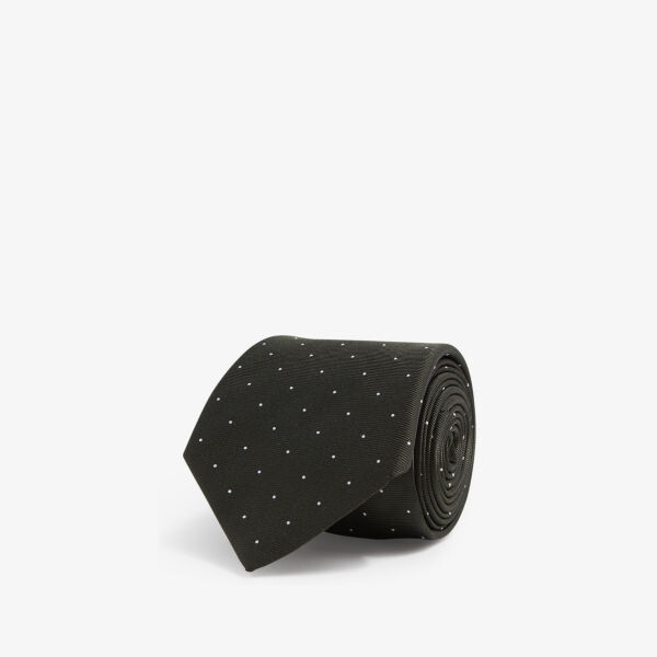 Тканый галстук Liam в горошек Reiss, зеленый 
Тканый галстук Liam в горошек Reiss, зеленый