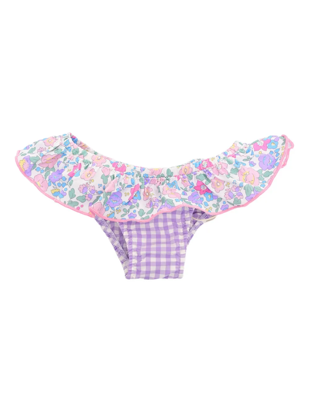 Плавки бикини с оборками и цветочным принтом MC2 Saint Barth Kids, фиолетовый
Плавки бикини с оборками и цветочным принтом MC2 Saint Barth Kids, фиолетовый