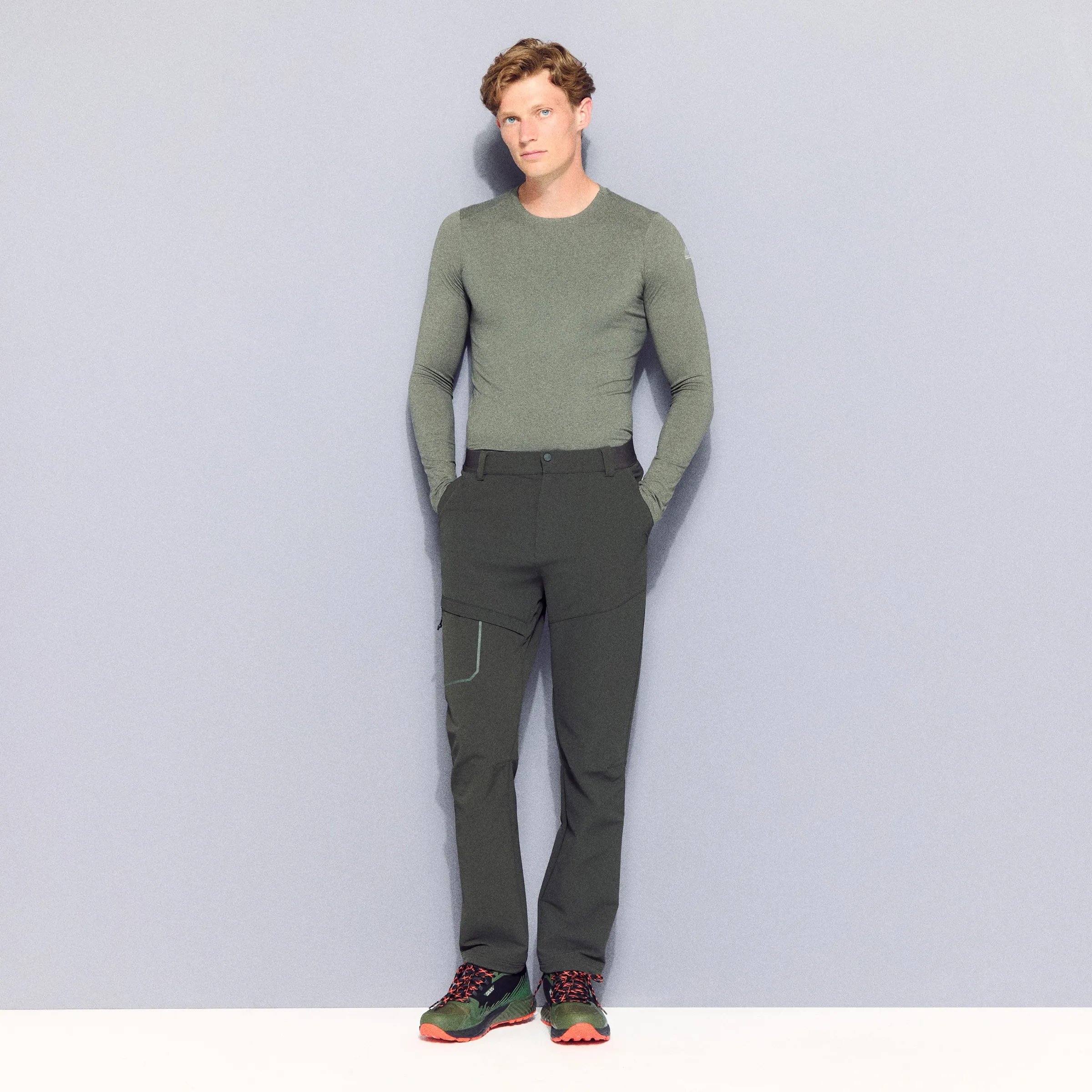 Длинные горные штаны для мужчин Mountain Pro, зеленый 
Длинные горные штаны для мужчин Mountain Pro, зеленый