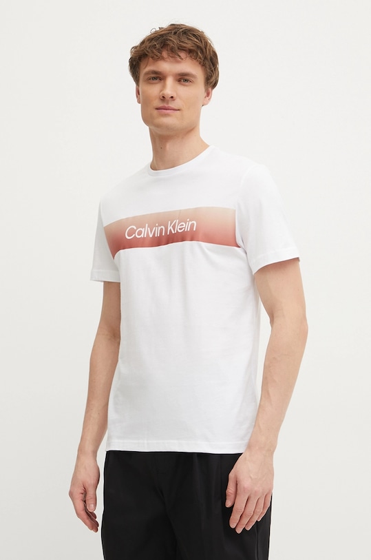 Хлопковая футболка Calvin Klein, белый
Хлопковая футболка Calvin Klein, белый