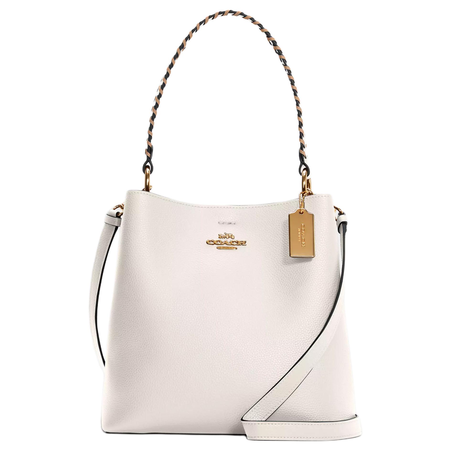 COACH Городская кожаная сумка через плечо с отделкой из полированной гальки среднего размера женская меловая белая
COACH Городская кожаная сумка через плечо с отделкой из полированной гальки среднего размера женская меловая белая