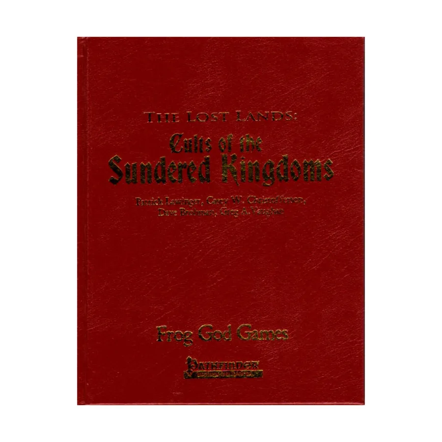 Cults of the Sundered Kingdoms (w/PDF) (Pathfinder) (Limited Leather Bound Edition), Lost Lands (Pathfinder), твердый переплет
Cults of the Sundered Kingdoms (w/PDF) (Pathfinder) (Limited Leather Bound Edition), Lost Lands (Pathfinder), твердый переплет