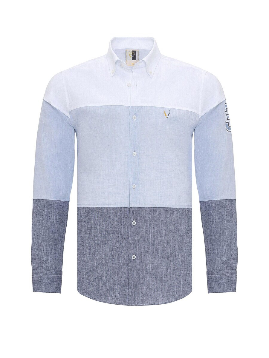 Повседневная рубашка By Diess Collection Regular fit Button Up Shirt, синий
Повседневная рубашка By Diess Collection Regular fit Button Up Shirt, синий