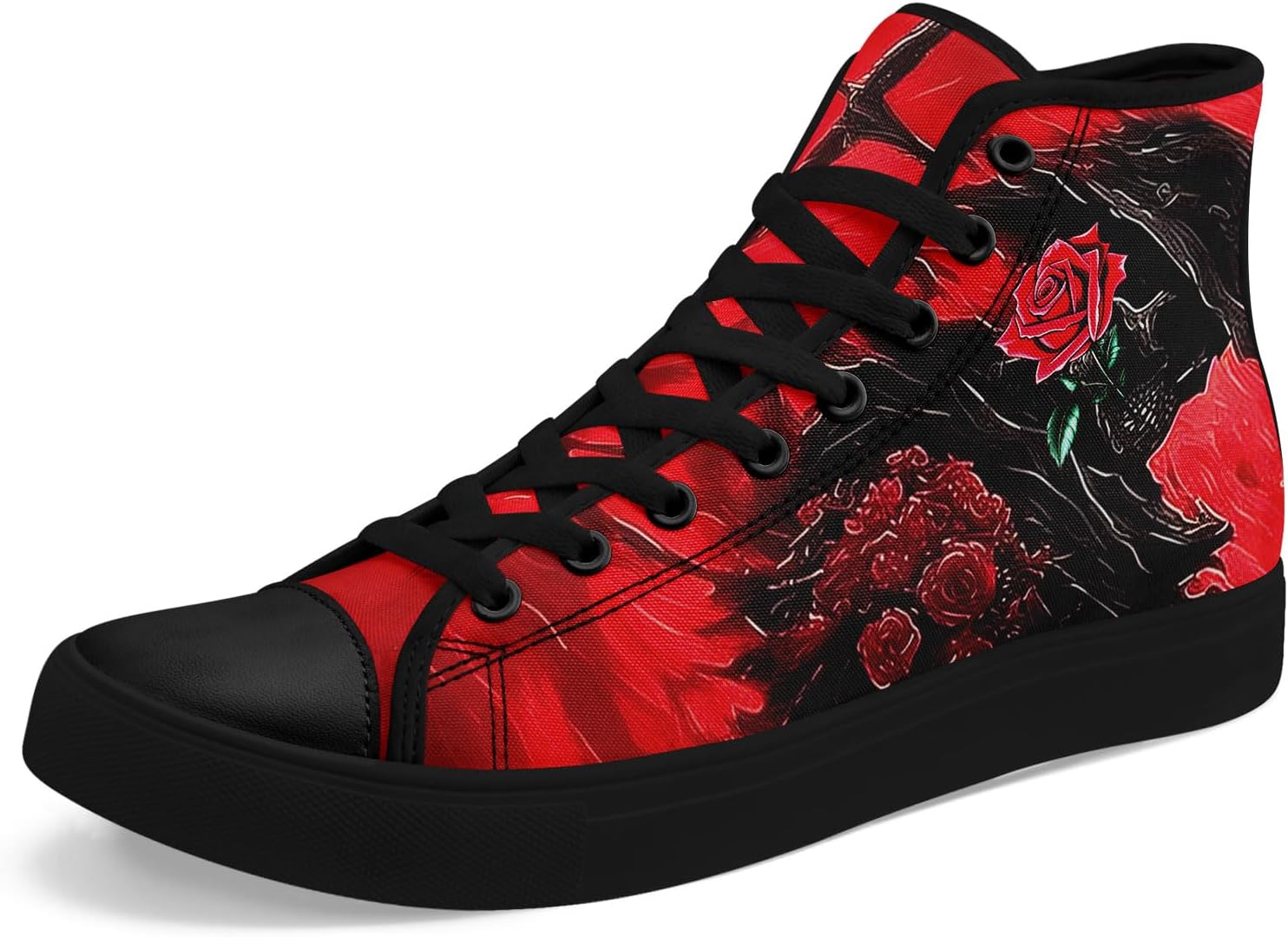 Мужские кроссовки на высокой подошве coolcustomize с шнуровкой, в готическом стиле, повседневные кеды из холста для женщин, красно-черные с черепами
Мужские кроссовки на высокой подошве coolcustomize с шнуровкой, в готическом стиле, повседневные кеды из холста для женщин, красно-черные с черепами