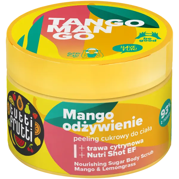 Питательный сахарный скраб для тела, 300 г Tutti Frutti Tango mango
Питательный сахарный скраб для тела, 300 г Tutti Frutti Tango mango