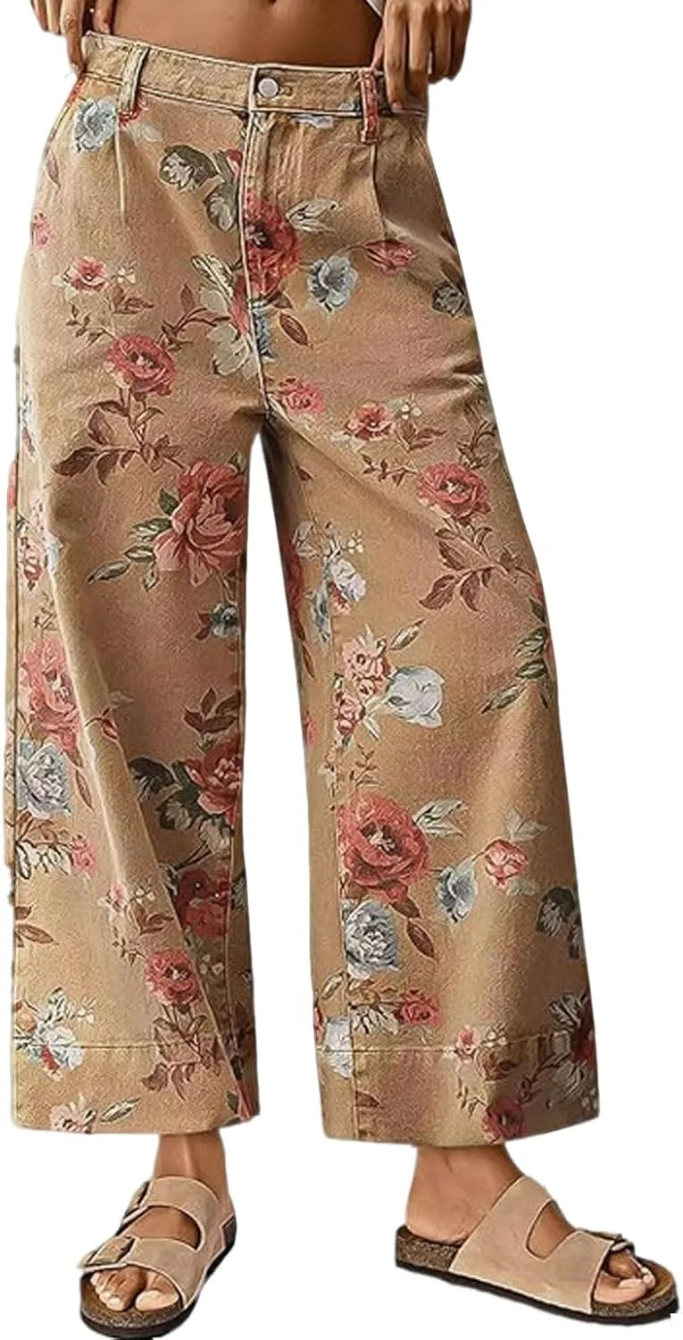 Женские джинсы Mid Rise Cropped Wide Leg с цветочным принтом loveimgs
Женские джинсы Mid Rise Cropped Wide Leg с цветочным принтом loveimgs