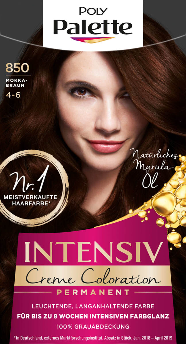 Краска для волос 850 мокко коричневый 1 шт. Poly Palette 
Краска для волос 850 мокко коричневый 1 шт. Poly Palette
