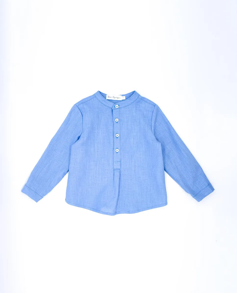 Рубашка для мальчиков с длинными рукавами и мандариновым воротником Fina Ejerique, синий
Рубашка для мальчиков с длинными рукавами и мандариновым воротником Fina Ejerique, синий