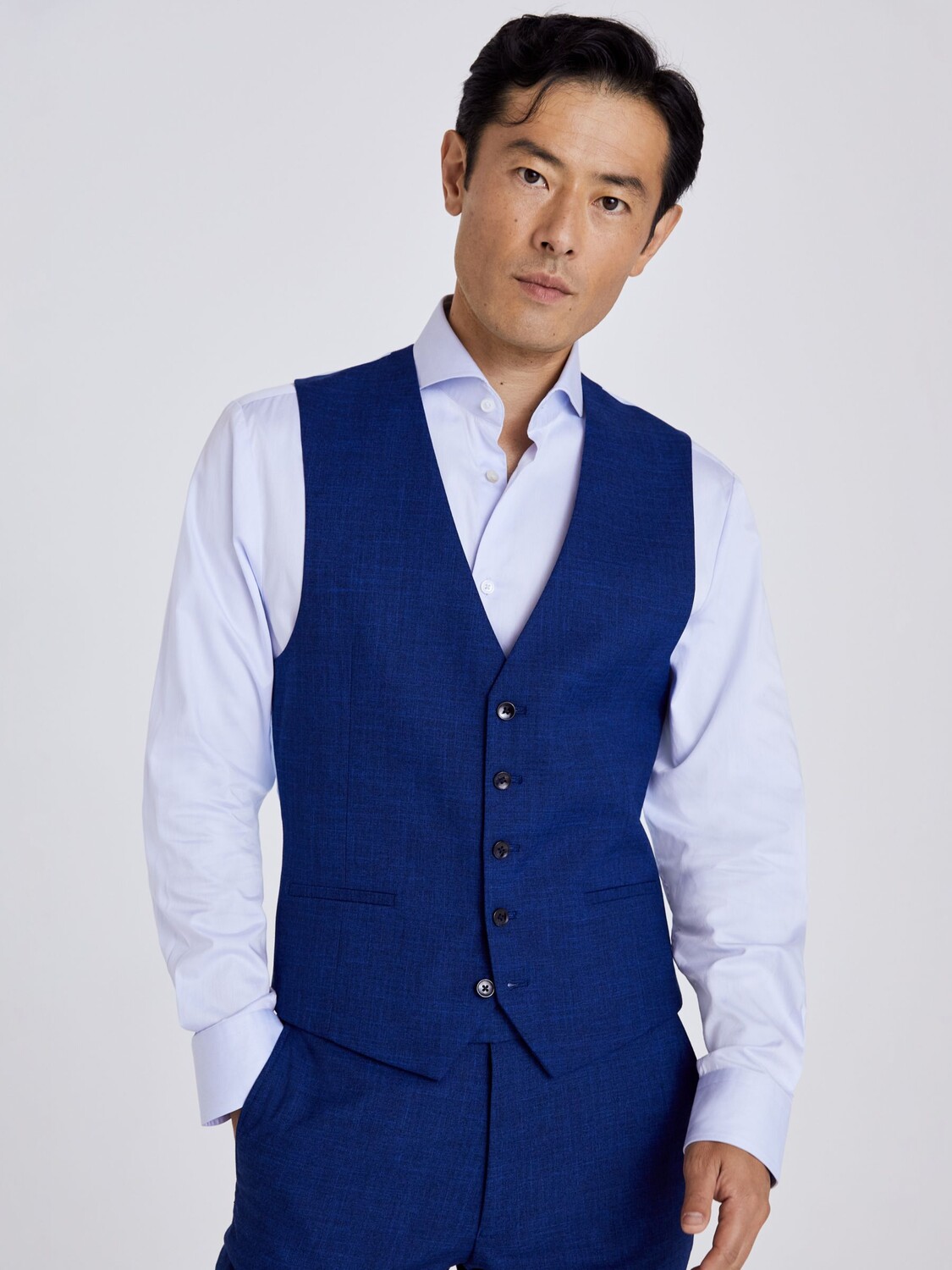 Жилет приталенного кроя Slub Moss, синий
Жилет приталенного кроя Slub Moss, синий