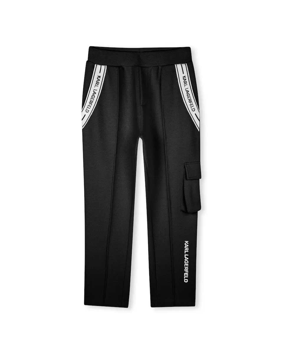 Спортивные брюки для девочек с карманом-карго и эластичной талией Karl Lagerfeld Kids, чёрный
Спортивные брюки для девочек с карманом-карго и эластичной талией Karl Lagerfeld Kids, чёрный