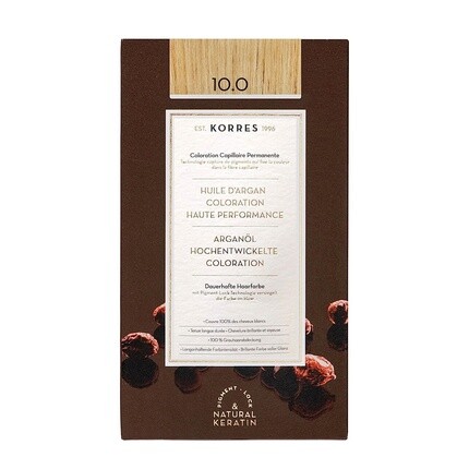 Краска с аргановым маслом, без аммиака, краска для волос платиновый блондин 10,0, 100% покрытие седины и веганство, Korres
Краска с аргановым маслом, без аммиака, краска для волос платиновый блондин 10,0, 100% покрытие седины и веганство, Korres