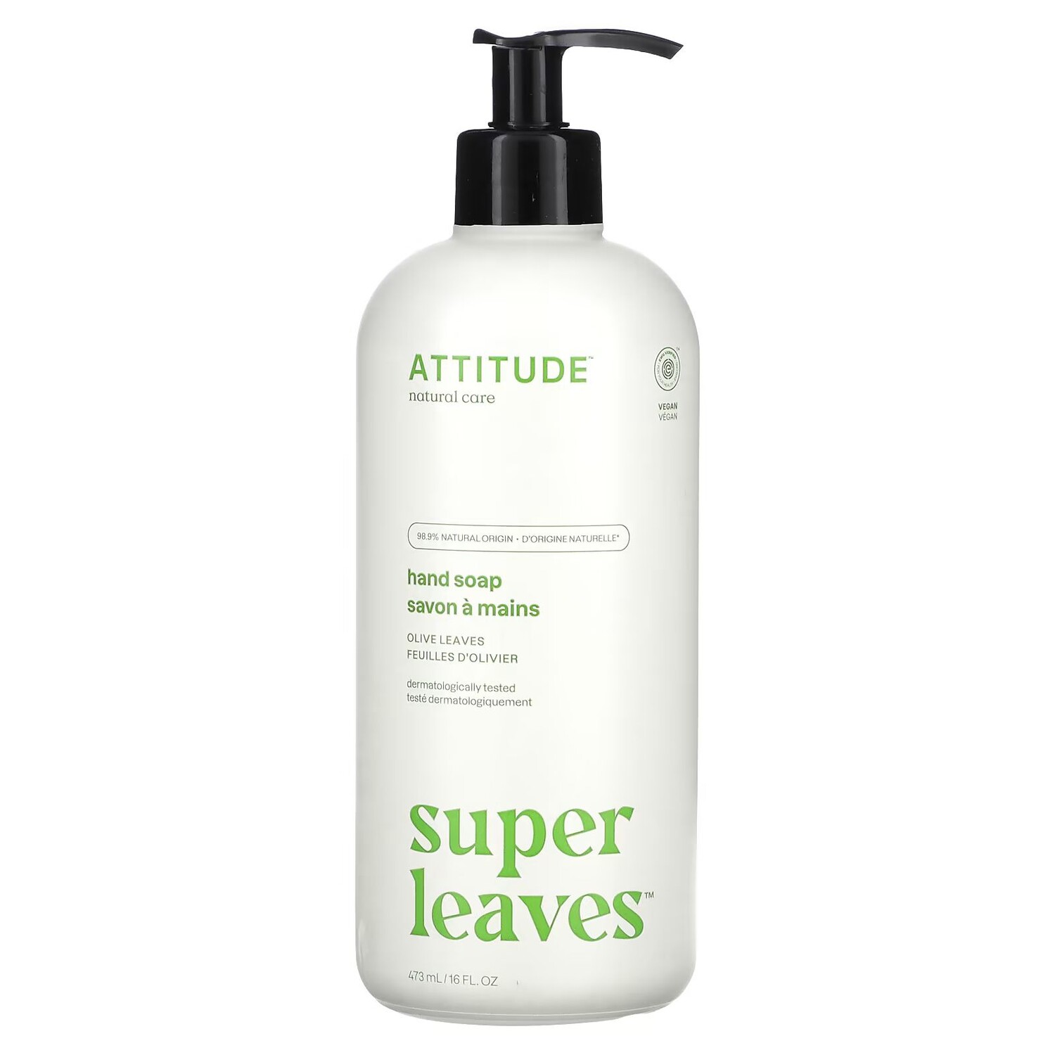 Super Leaves, Мыло для рук, оливковые листья, 16 жидких унций (473 мл) Attitude
Super Leaves, Мыло для рук, оливковые листья, 16 жидких унций (473 мл) Attitude